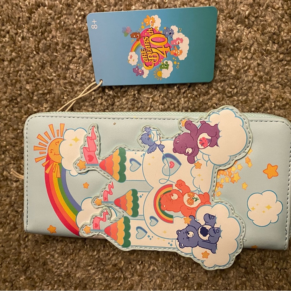 Loungefly Carebear 40th Anniversary Wallet long